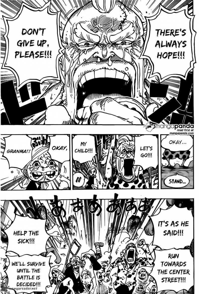 One Piece Chapter 785 page 15 - Chapter 785: Even If Your Legs Break