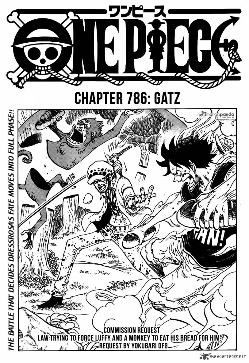 One Piece Chapter 786 page 1 - Chapter 786: Gatz