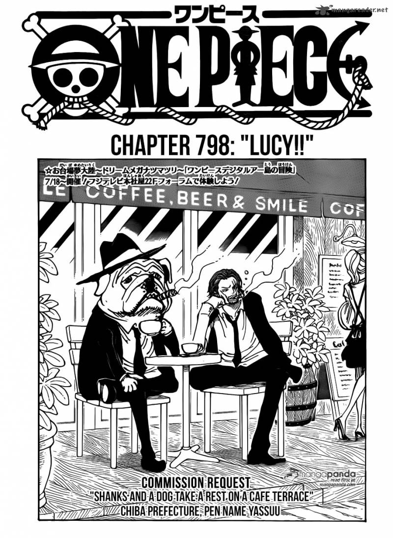 One Piece Chapter 789 page 1 - Chapter 789: Lucy!!