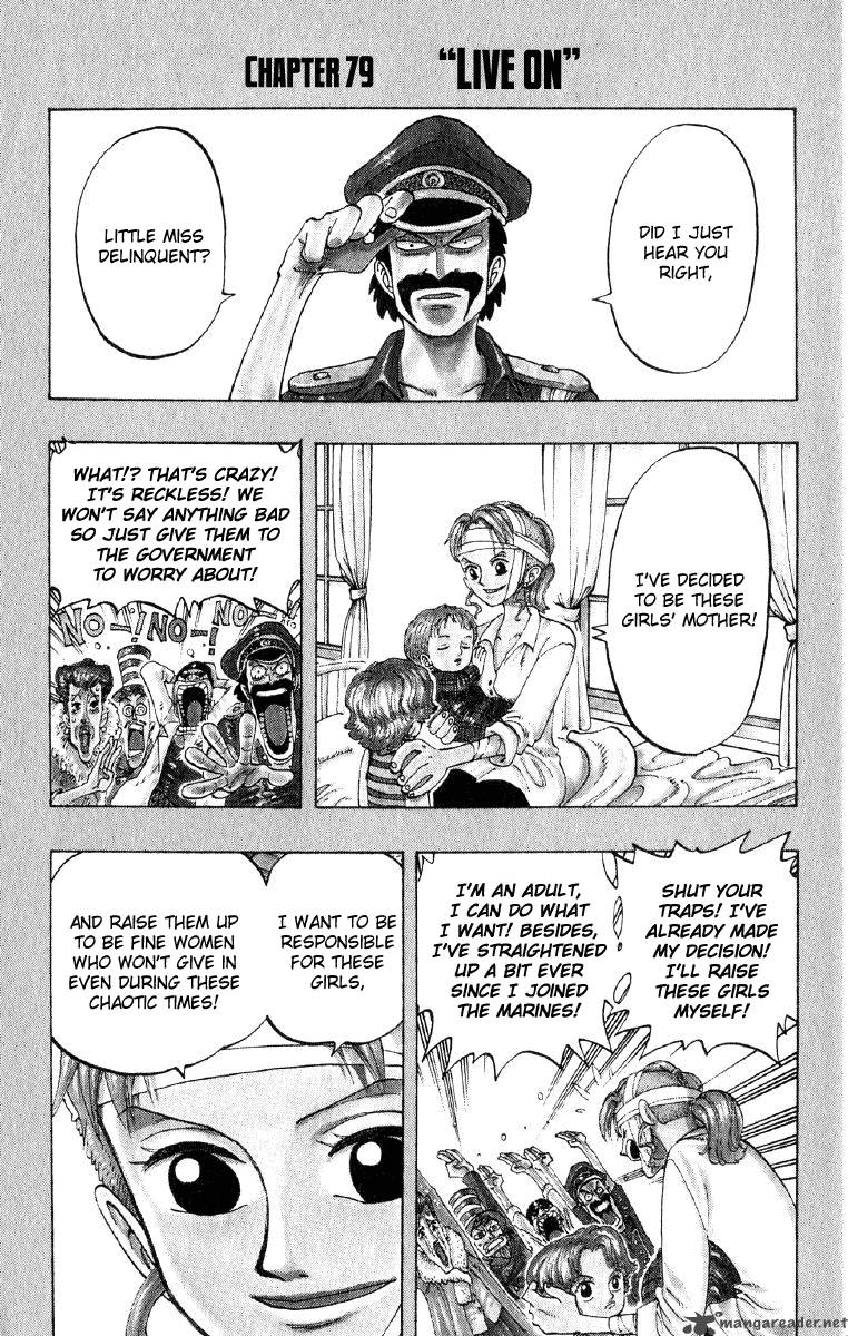 One Piece Chapter 79 page 1 - Chapter 79: To Live