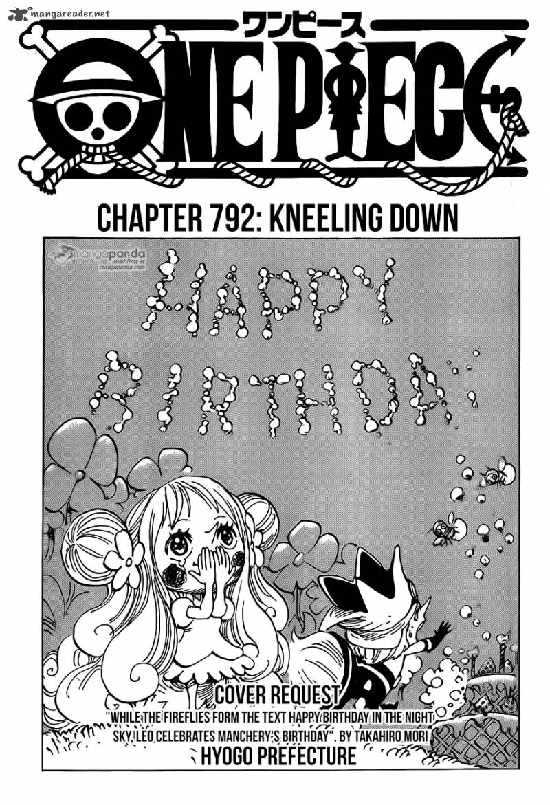 One Piece Chapter 792 page 1 - Chapter 792: Prostration