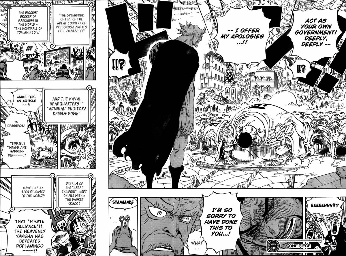 One Piece Chapter 792 page 14 - Chapter 792: Prostration