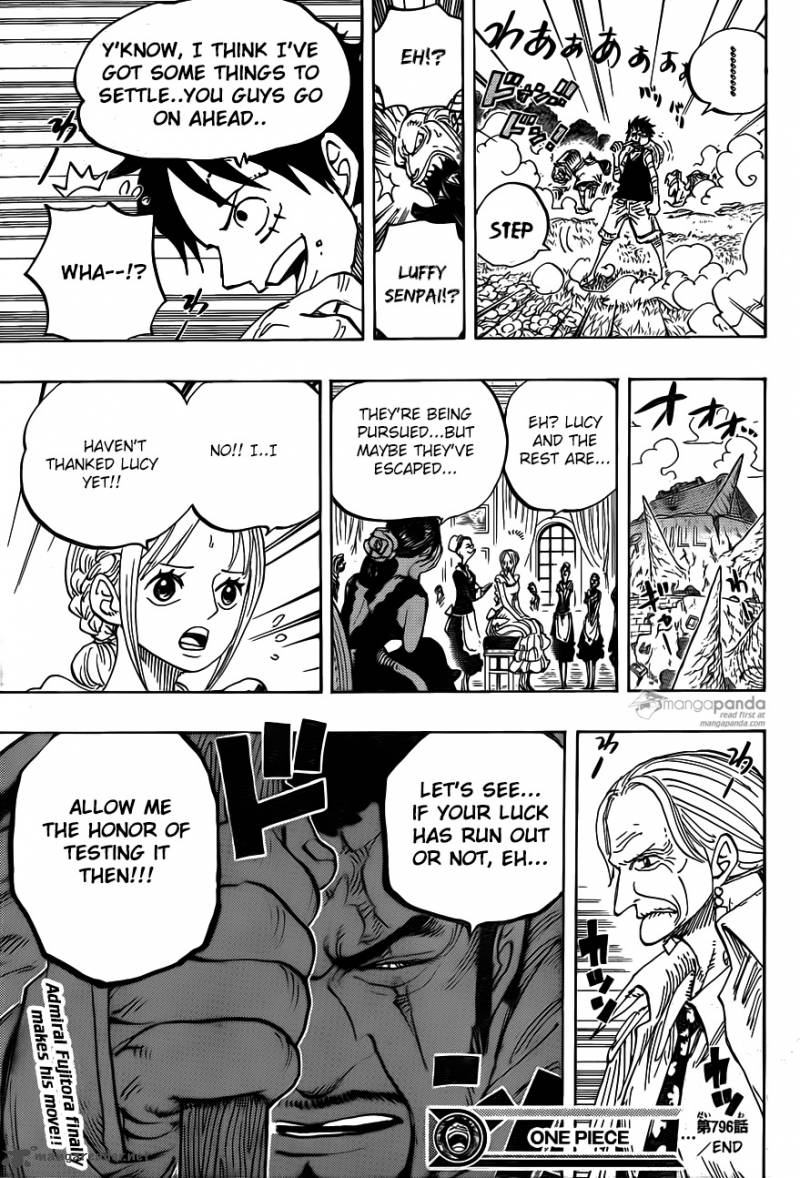 One Piece Chapter 796 page 19 - Chapter 796: Soldier-san's Conviction