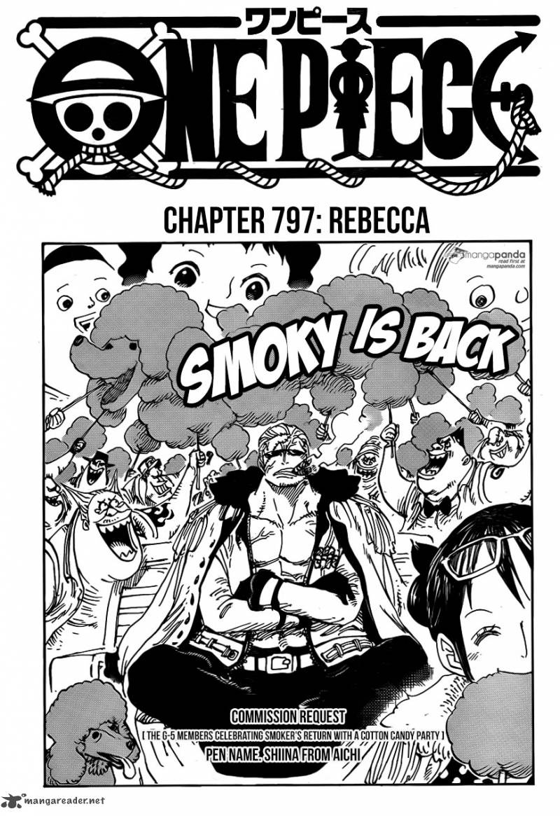 One Piece Chapter 797 page 1 - Chapter 797: Rebecca