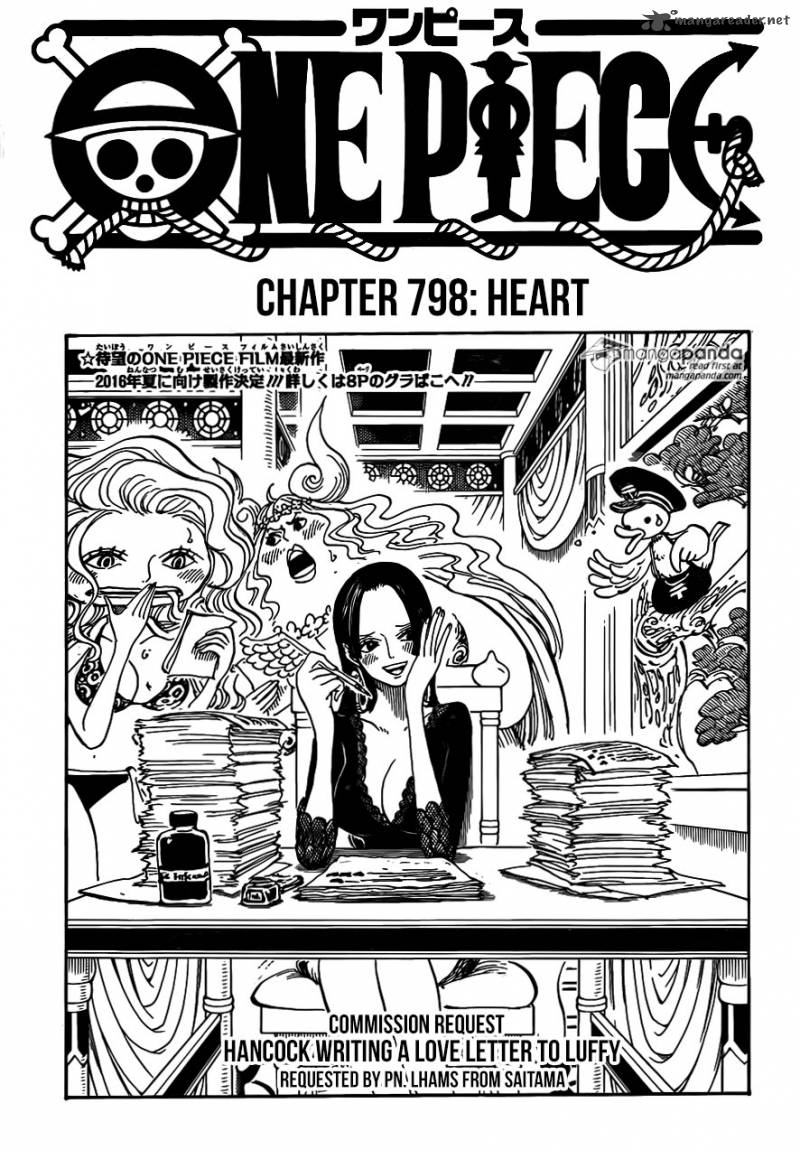 One Piece Chapter 798 page 1 - Chapter 798: Heart