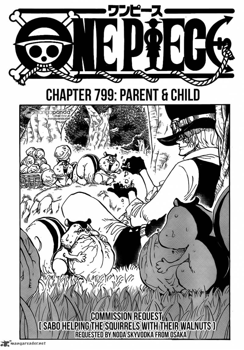 One Piece Chapter 799 page 1 - Chapter 799: Parent and Child