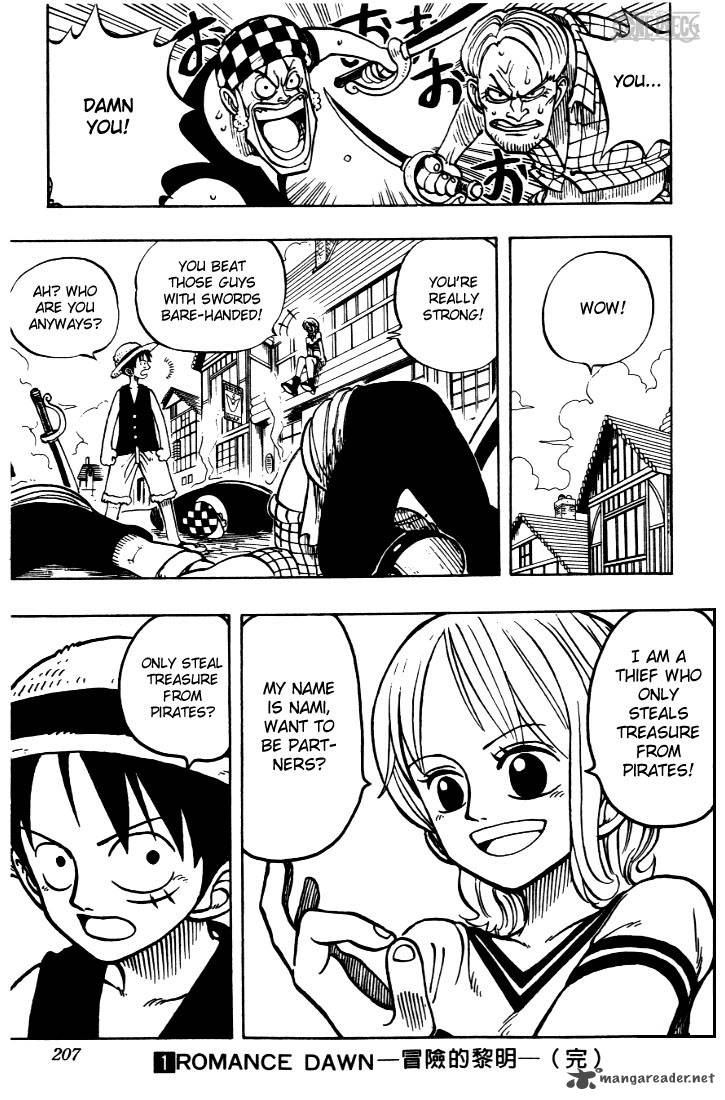 One Piece manga, chapter 8, page 20 of 23