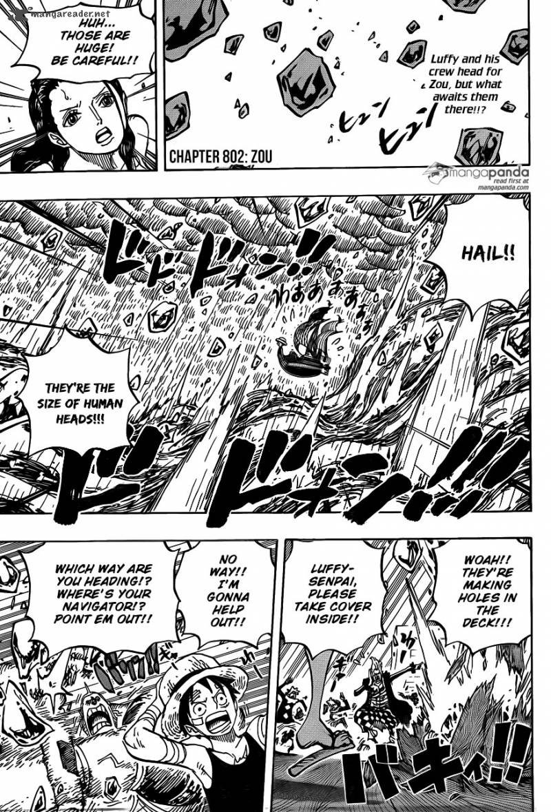 One Piece Chapter 802 page 3 - Chapter 802: Zou