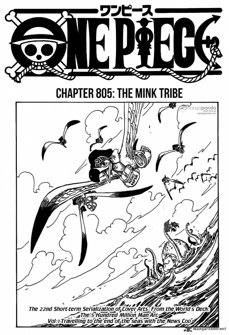 One Piece Chapter 805 page 1 - Chapter 805: The Mink Tribe