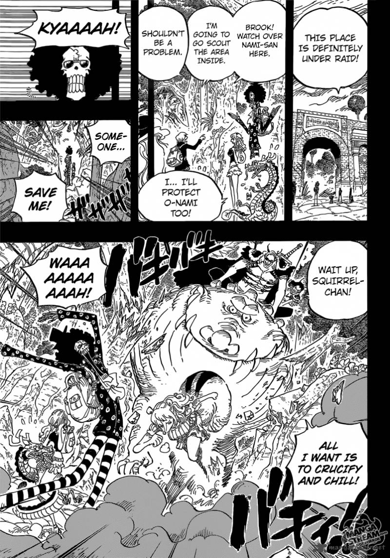 One Piece Chapter 810 page 13 - Chapter 810: The Curly Hat Pirates Arrive