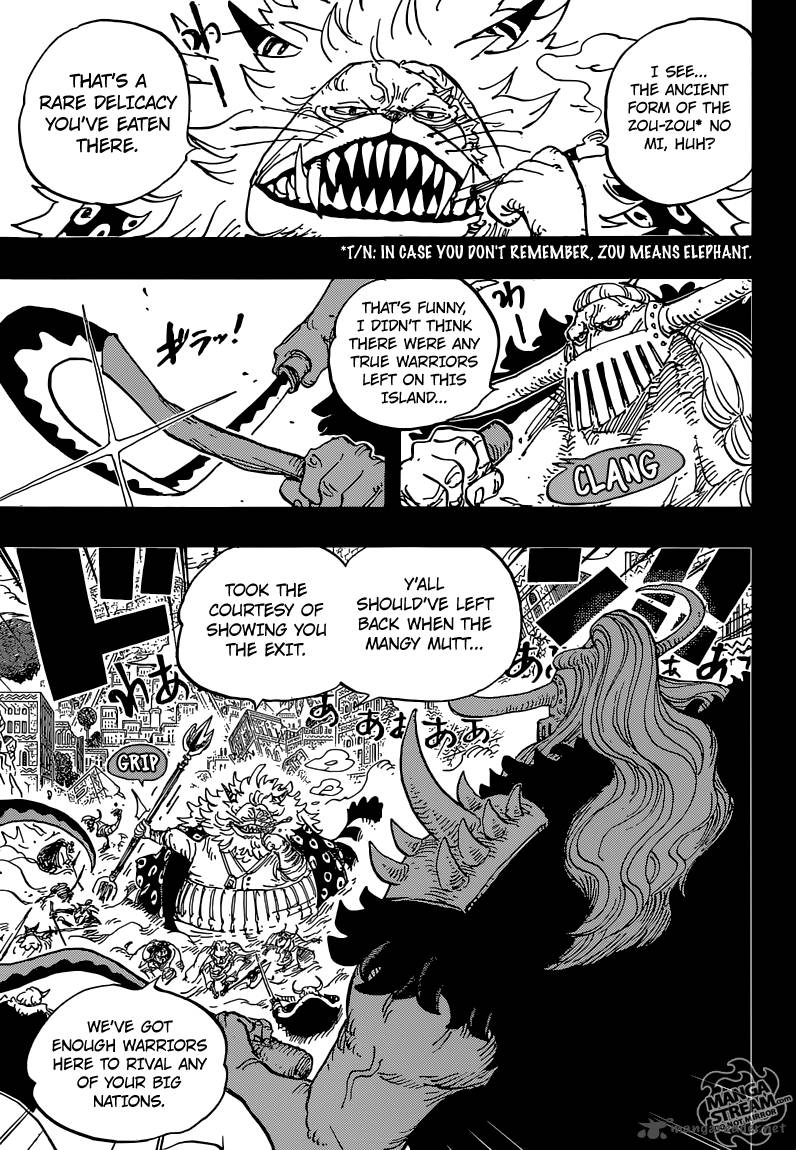 One Piece Chapter 810 page 3 - Chapter 810: The Curly Hat Pirates Arrive