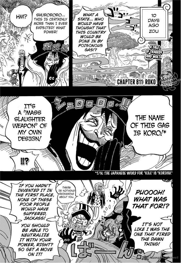 One Piece Chapter 811 page 2 - Chapter 811: Roko