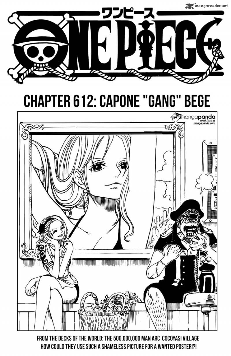 One Piece Chapter 812 page 1 - Chapter 812: Capone "Gang" Bege