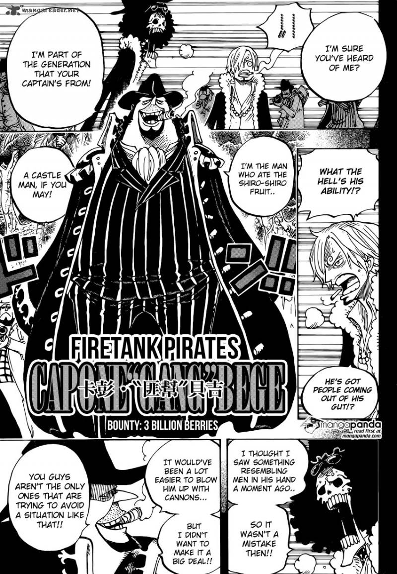 One Piece Chapter 812 page 13 - Chapter 812: Capone "Gang" Bege