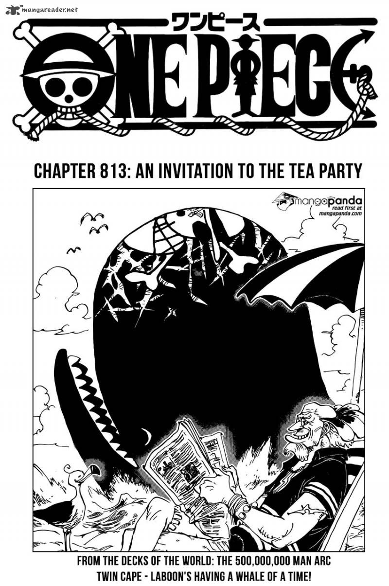 One Piece Chapter 813 page 1 - Chapter 813: Tea Party Invitation