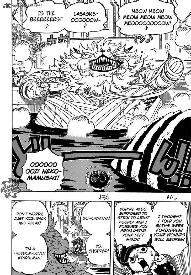 One Piece Chapter 814 page 13 - Chapter 814: Let's Go See Master Nekomamushi