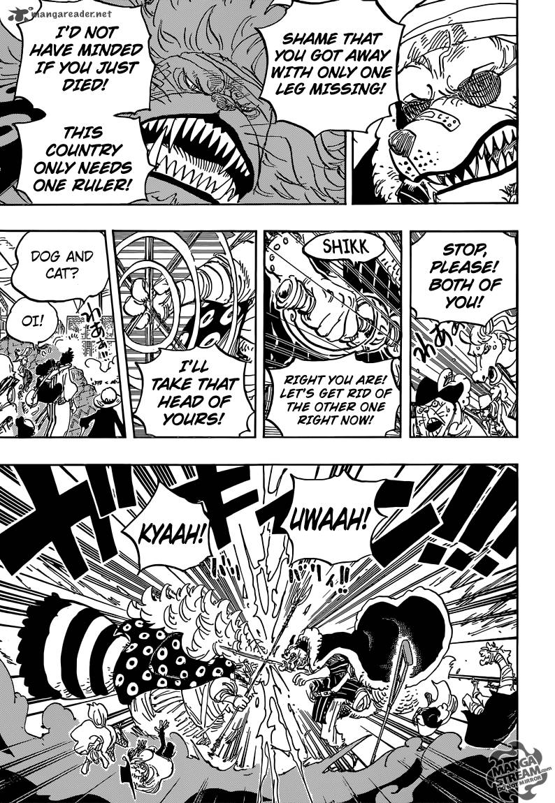 One Piece Chapter 816 page 11 - Chapter 816: Dog vs. Cat