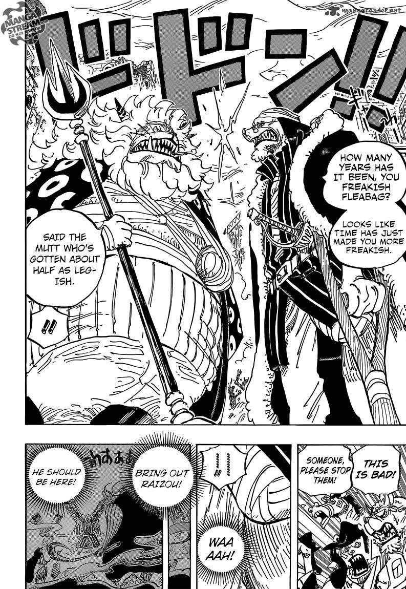 One Piece Chapter 816 page 8 - Chapter 816: Dog vs. Cat