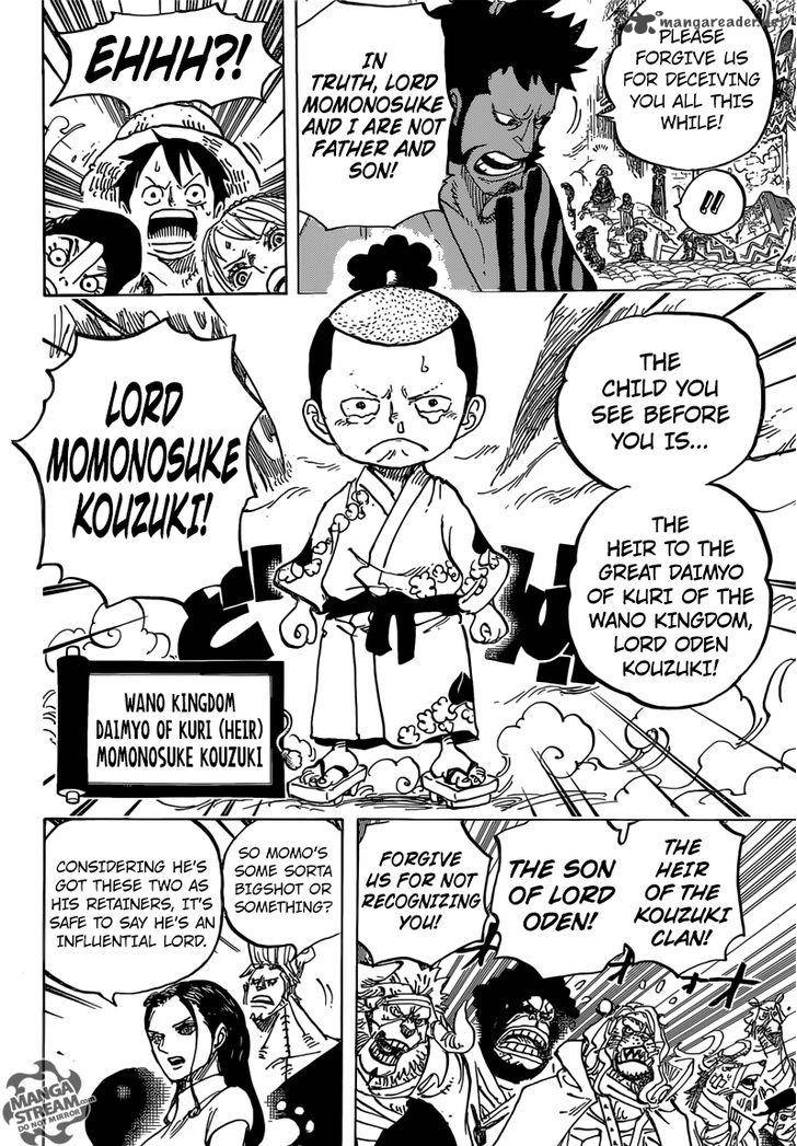 One Piece Chapter 817 page 8 - Chapter 817: Raizo of the Mist