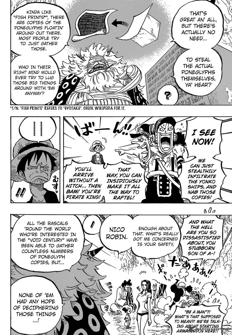 One Piece Chapter 818 page 8 - Chapter 818: Inside the Whale