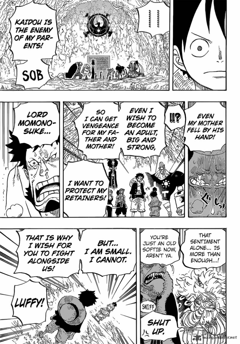 One Piece Chapter 819 page 12 - Chapter 819: Momonosuke, Heir to the Kouzuki Family
