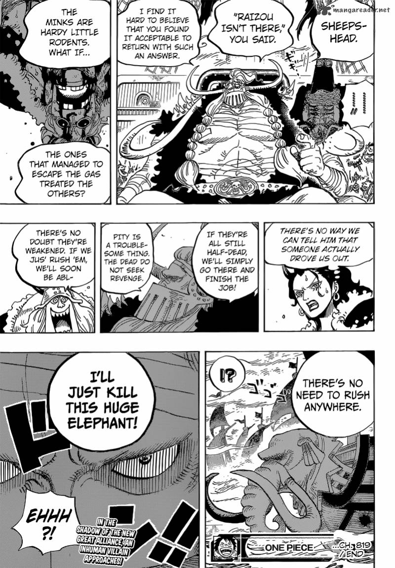 One Piece Chapter 819 page 18 - Chapter 819: Momonosuke, Heir to the Kouzuki Family