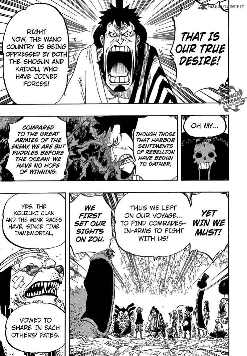 One Piece Chapter 819 page 6 - Chapter 819: Momonosuke, Heir to the Kouzuki Family
