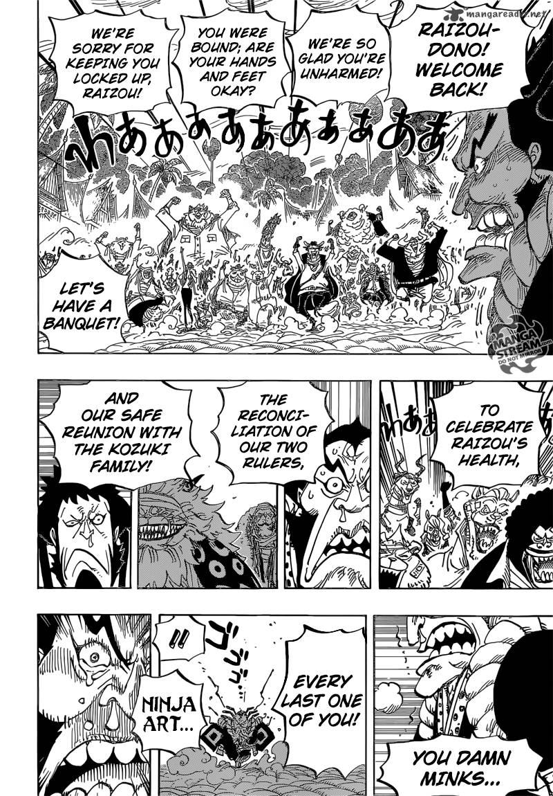 One Piece Chapter 820 page 14 - Chapter 820: Dog and Cat Have a History