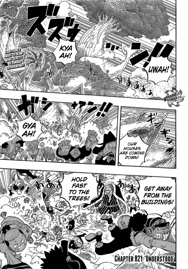 One Piece Chapter 821 page 5 - Chapter 821: Understood