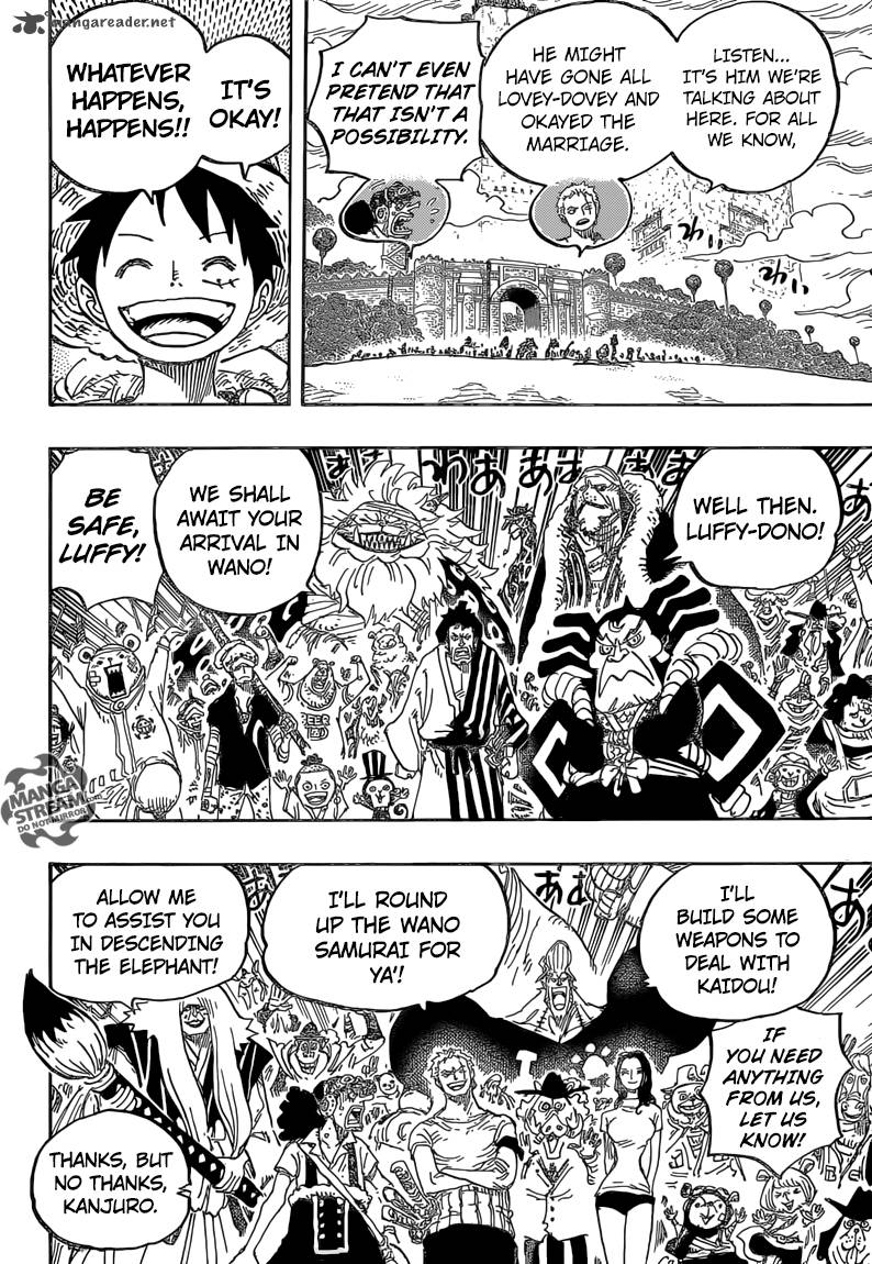 One Piece manga, chapter 822, page 15 of 21