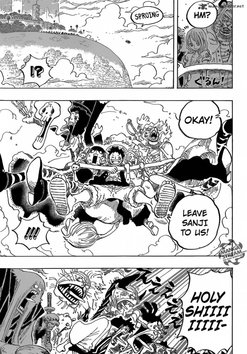 One Piece manga, chapter 822, page 16 of 21