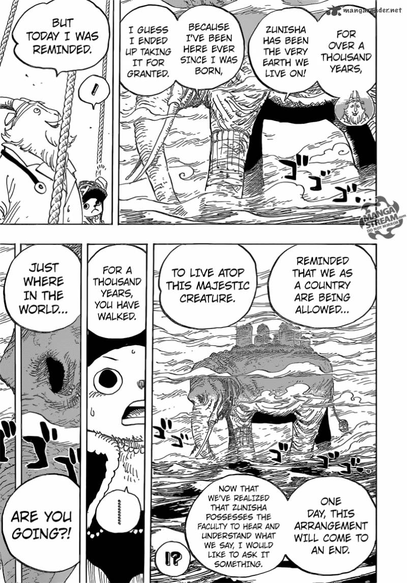 One Piece manga, chapter 822, page 4 of 21