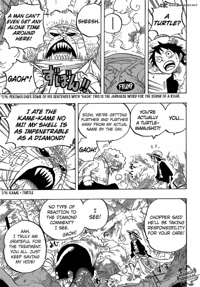 One Piece manga, chapter 822, page 8 of 21