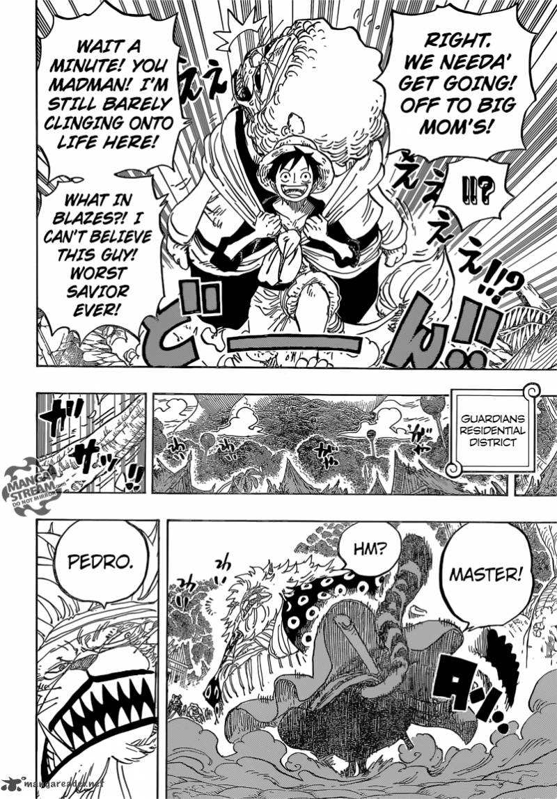 One Piece manga, chapter 822, page 9 of 21