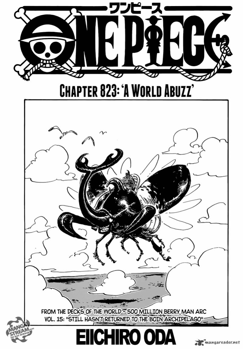 One Piece Chapter 823 page 1 - Chapter 823: The World is Restless