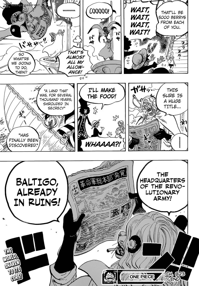 One Piece Chapter 823 page 17 - Chapter 823: The World is Restless