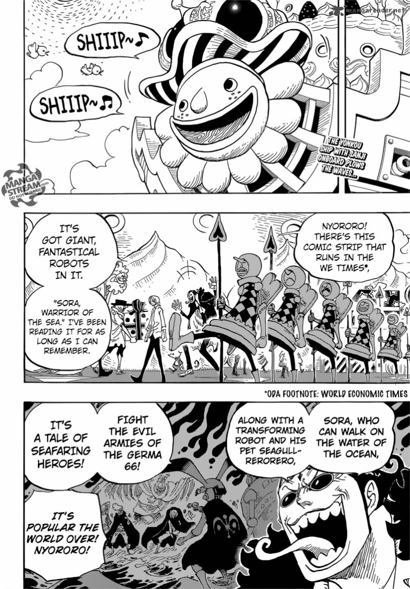 One Piece manga, chapter 825, page 4 of 18