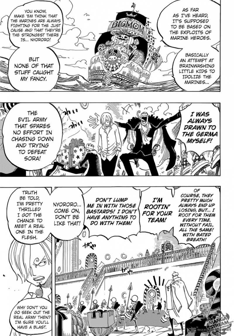 One Piece manga, chapter 825, page 5 of 18