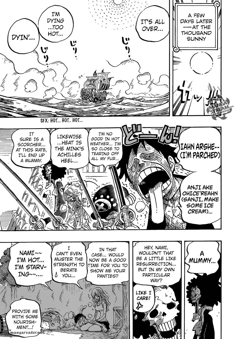 One Piece manga, chapter 825, page 9 of 18