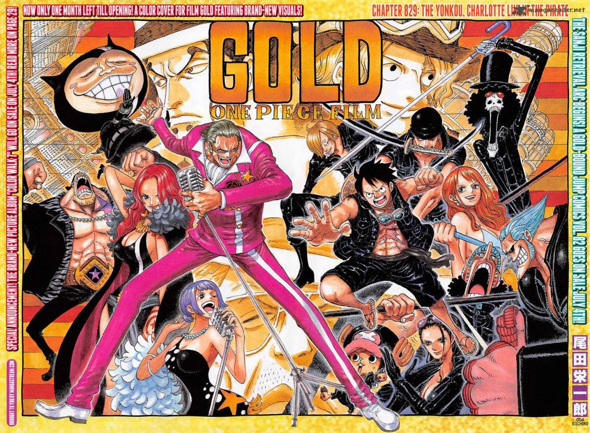 One Piece Chapter 829 page 2 - Chapter 829: Emperor of the Sea, Charlotte Linlin