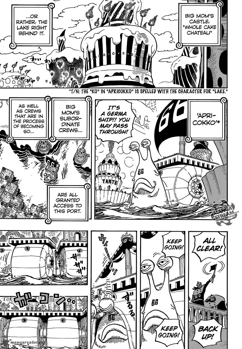 One Piece manga, chapter 832, page 14 of 22