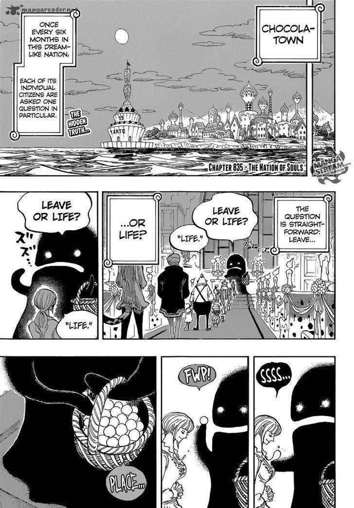 One Piece Chapter 835 page 5 - Chapter 835: The Nation of Souls