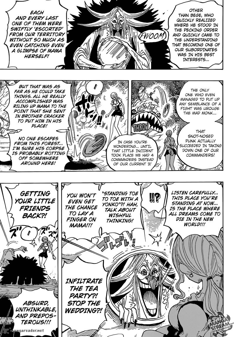 One Piece Chapter 837 page 8 - Chapter 837: Luffy vs. Commander Cracker