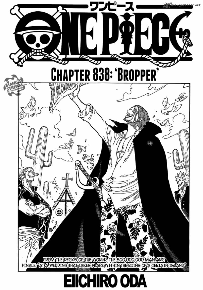 One Piece Chapter 838 page 1 - Chapter 838: Choniki