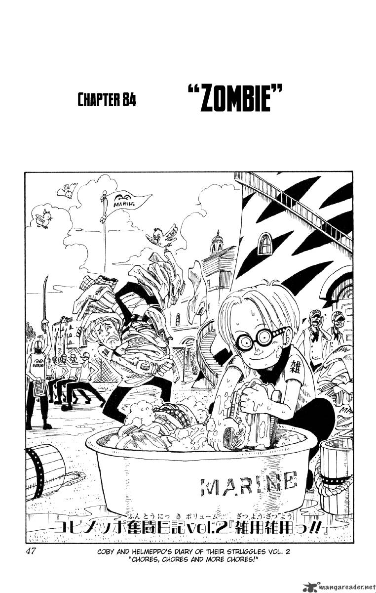 One Piece Chapter 84 page 1 - Chapter 84: Zombie
