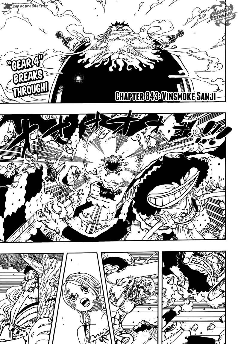 One Piece Chapter 843 page 1 - Chapter 843: Vinsmoke Sanji