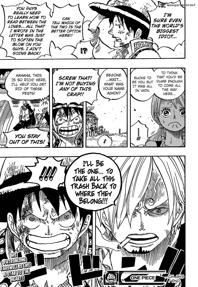 One Piece Chapter 843 page 18 - Chapter 843: Vinsmoke Sanji