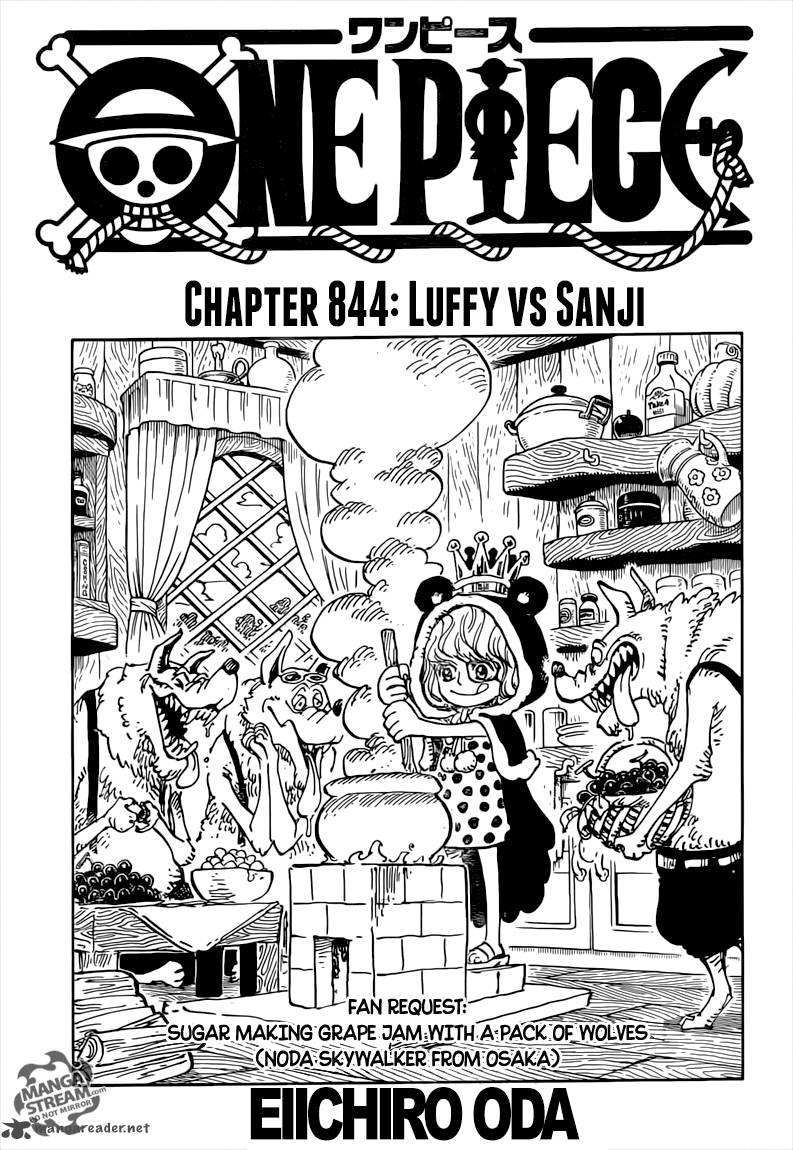 One Piece manga, chapter 844, page 2 of 21