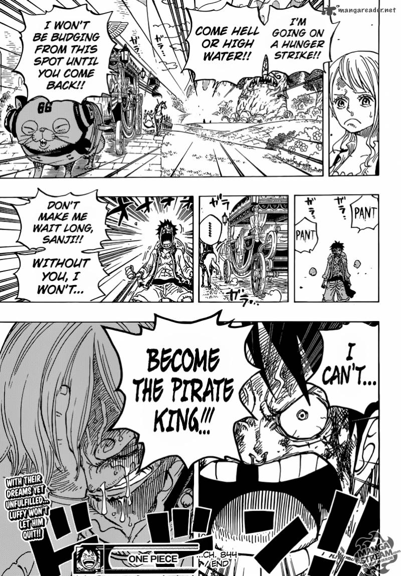 One Piece manga, chapter 844, page 18 of 21