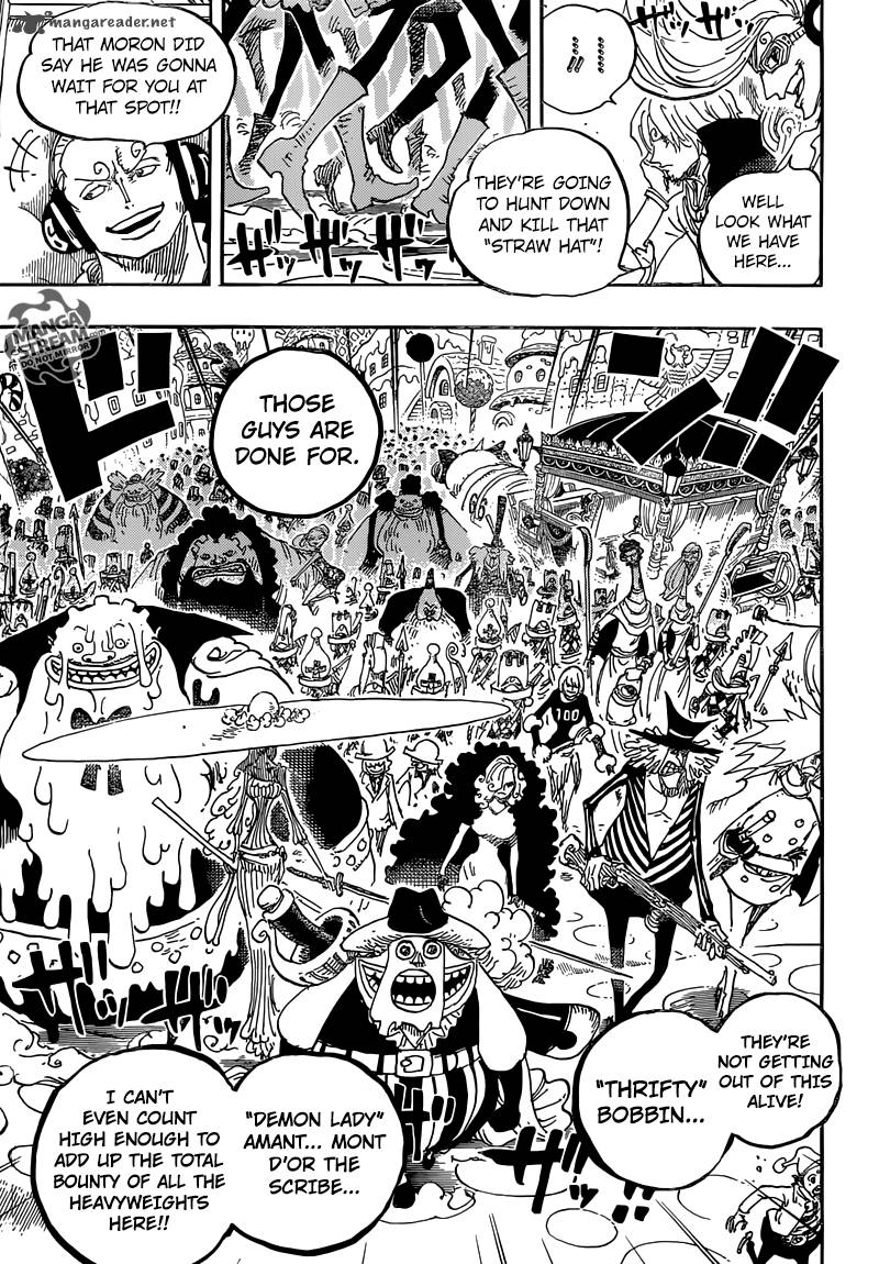 One Piece manga, chapter 845, page 6 of 20